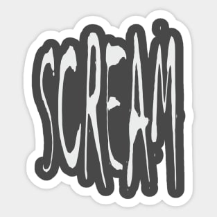 Scream Sticker